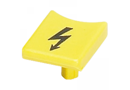 Linergy NSYTRACSR10 - Capot avertissement - pour bornes ressort 10mm² et 35mm² - jaune , Schneider Electric