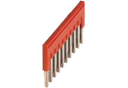 Linergy NSYTRAL210 - Pont enfichable - 10 points - pour bornes 2,5mm² - rouge , Schneider Electric