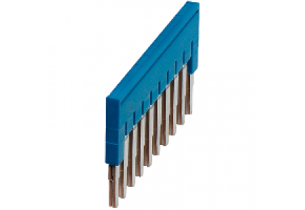 Linergy NSYTRAL210BL - Pont enfichable 10 points - pour bornes 2,5mm² - bleu , Schneider Electric