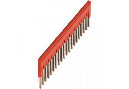 Linergy NSYTRAL220 - Pont enfichable - 20 points - pour bornes 2,5mm² - rouge , Schneider Electric