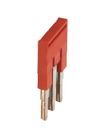 Linergy NSYTRAL23 - Pont enfichable - 3 points - pour bornes 2,5mm² - rouge , Schneider Electric