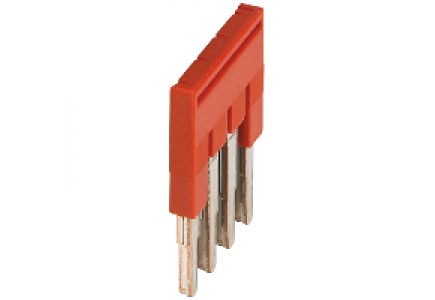 Linergy NSYTRAL24 - Pont enfichable - 4points - pour bornes 2,5mm² - rouge , Schneider Electric