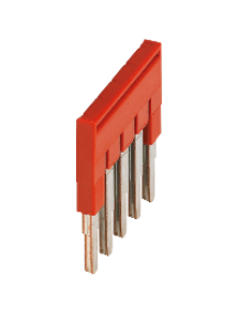 Linergy NSYTRAL25 - Pont enfichable - 5 points - pour bornes 2,5mm² - rouge , Schneider Electric