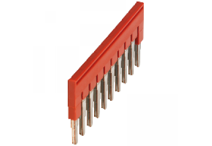 Linergy NSYTRAL410 - Pont enfichable - 10 points - pour bornes 4mm² - rouge , Schneider Electric