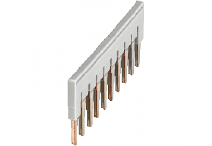 Linergy NSYTRAL410GR - Pont enfichable - 10 points - pour bornes 4mm² - gris , Schneider Electric