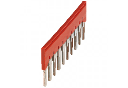 Linergy NSYTRAL610 - Pont enfichable - 10 points - pour bornes 6mm² - rouge , Schneider Electric