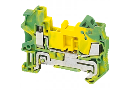 Linergy NSYTRH12PE - Borne hybride Vis-IDC - conducteur de protection - 2 points 1,5mm² - vert/jaune , Schneider Electric