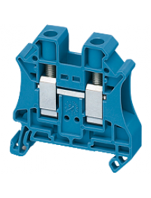 Linergy NSYTRV102BL - Borne à vis - passant - 2 points - 10mm² - bleu , Schneider Electric