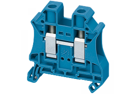 Linergy NSYTRV102BL - Borne à vis - passant - 2 points - 10mm² - bleu , Schneider Electric