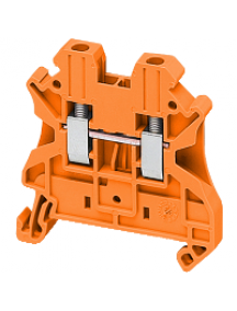 Linergy NSYTRV22AR - Borne à vis - passant - 2 points - 2,5mm² - orange , Schneider Electric