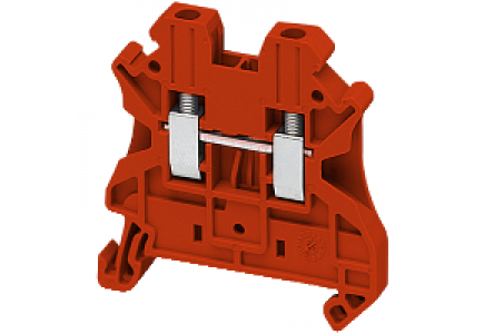 Linergy NSYTRV22RD - Borne à vis - passant - 2 points - 2,5mm² - rouge , Schneider Electric