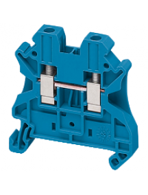 Linergy NSYTRV42BL - Borne à vis - passant - 2 points - 4mm² - bleu , Schneider Electric