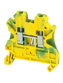 Linergy NSYTRV42PE - Borne à vis - pour conducteur de protection - 2 points 4mm² - vert/jaune , Schneider Electric