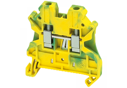 Linergy NSYTRV42PE - Borne à vis - pour conducteur de protection - 2 points 4mm² - vert/jaune , Schneider Electric