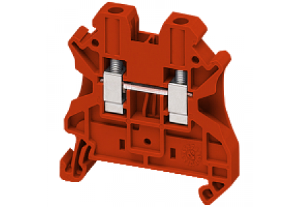 Linergy NSYTRV42RD - Borne à vis - passant - 2 points - 4mm² - rouge , Schneider Electric