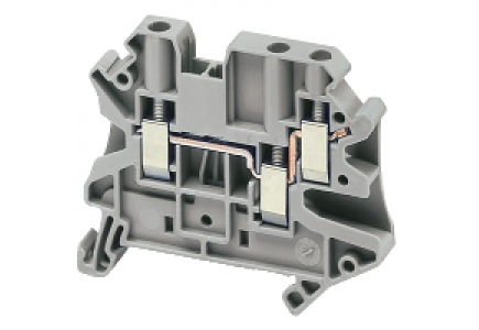 Linergy NSYTRV43 - Borne à vis - passant - 3 points - 4mm² - gris , Schneider Electric