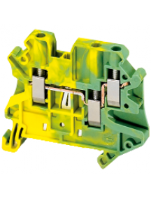Linergy NSYTRV43PE - Borne à vis - pour conducteur de protection - 3 points - 4mm² - vert/jaune , Schneider Electric