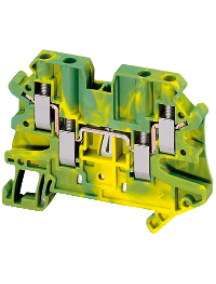 Linergy NSYTRV44PE - Borne à vis - pour conducteur de protection - 4 points - 4mm² - vert/jaune , Schneider Electric