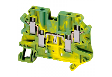 Linergy NSYTRV44PE - Borne à vis - pour conducteur de protection - 4 points - 4mm² - vert/jaune , Schneider Electric
