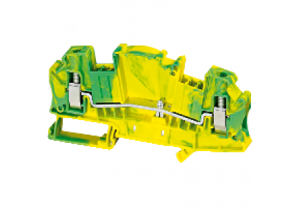 Linergy NSYTRV62TTPE - Borne à vis - conduct. de protection pour essais - 2 points - 6mm² - vert/jaune , Schneider Electric
