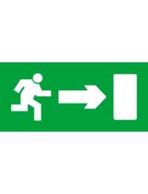 Bloc à tranche OVA50319E - Quick Signal - exit sign screen mono - running man towards the right , Schneider Electric