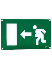 Bloc à tranche OVA50320E - Quick Signal - exit sign screen mono - running man towards the left , Schneider Electric