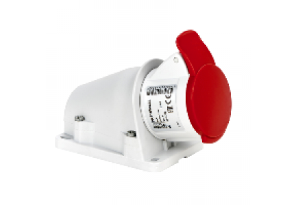 PKF16W434 - Socle prise BT saille inclinée, connexion vis, IP44, 16 A 3P+T 380-415 V , Schneider Electric PKF16W434 - Socle prise BT saille inclinée, connexion vis, IP44, 16 A 3P+T 380-415 V , Schneider Electric