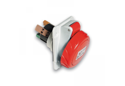 PKY32F735 - PratiKa - socle de prise industrielle coudée 32 A - 3P+N+T - 380-415 V CA - IP67 , Schneider Electric