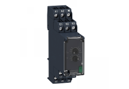 Zelio Control RM22UA23MR - Zelio Control RM22 - relais sur-tension - 15V à 500V - 2OF - 24 à 240Vca/cc , Schneider Electric