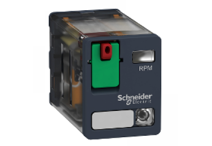 Zelio Relay RPM22F7 - RELAIS DE PUISSANCE 2 CO AVEC LED 120 V AC , Schneider Electric