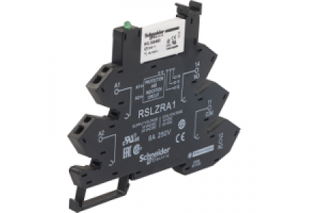 Zelio Relay RSL1PRBU - Zelio Relay RSL - relais + embase - 1OF 6A - bornes ressort - 24VDC/24VACDC , Schneider Electric Zelio Relay RSL1PRBU - Zelio Relay RSL - relais + embase - 1OF 6A - bornes ressort - 24VDC/24VACDC , Schneider Electric