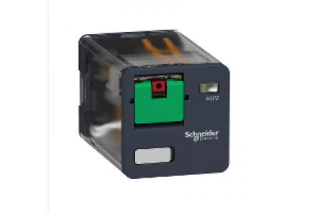 Zelio Relay RUMC21E7 - Zelio RUM - relais embroch - pins cylindriques - 2OF - 10A - test - 48Vca , Schneider Electric