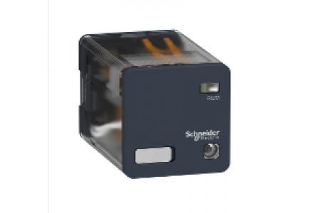 Zelio Relay RUMF23JD - Zelio RUM - relais embrochable - 2O/F - 12Vcc - 10A - DEL , Schneider Electric