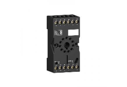 Zelio Relay RUZSC2M - Zelio RUZ - embase pour relais universel - avec contacts distincts - connecteurs , Schneider Electric