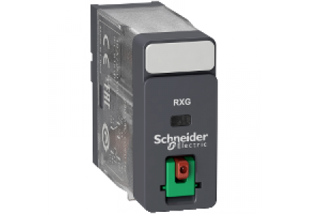 Zelio Relay RXG11B7 - Zelio Relay RXG - relais embrochable - 1 OF 10A - test - 24VAC , Schneider Electric