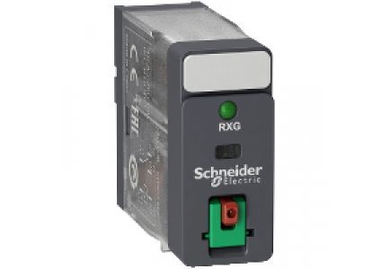 Zelio Relay RXG12E7 - Zelio Relay RXG - relais embrochable - 1 OF 10A - test + LED - 48VAC , Schneider Electric