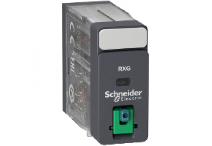 Zelio Relay RXG21JD - Zelio Relay RXG - relais embrochable - 2 OF 5A - test - 12VDC , Schneider Electric