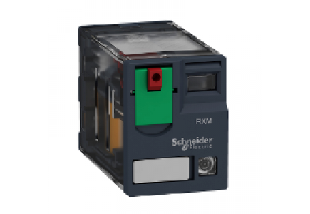Zelio Relay RXM2AB2B7 - Zelio RXM - relais de puissance miniature - 2OF - 24Vca - DEL , Schneider Electric