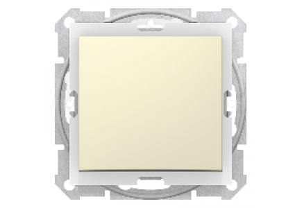 Sedna SDN0100347 - Sedna - 1pole switch - 10AX IP44 without frame beige , Schneider Electric