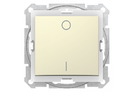 Sedna SDN0200347 - Sedna - 2pole switch - 10AX IP44 without frame beige , Schneider Electric