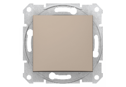 Sedna SDN0500168 - Sedna - intermediate switch - 10AX without frame titanium , Schneider Electric