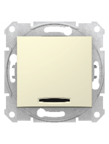 Sedna SDN0501147 - Sedna - intermediate switch - 10AX locator light, without frame beige , Schneider Electric