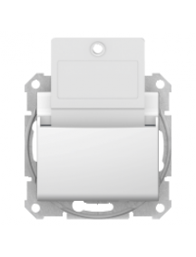 Sedna SDN1900121 - Sedna - hotel card switch - 10AX without frame white , Schneider Electric