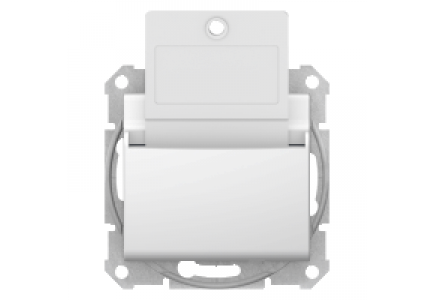 Sedna SDN1900121 - Sedna - hotel card switch - 10AX without frame white , Schneider Electric
