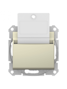 Sedna SDN1900147 - Sedna - hotel card switch - 10AX without frame beige , Schneider Electric