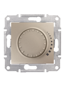 Sedna SDN2200468 - Sedna - rotary dimmer - 325VA, without frame titanium , Schneider Electric