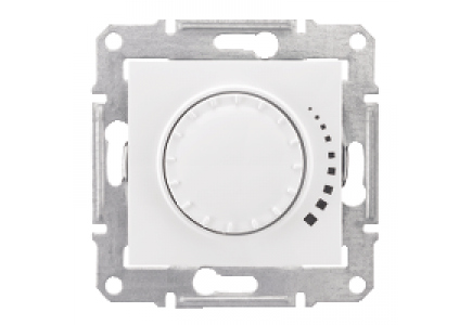 Sedna SDN2200521 - Sedna - 2way rotary pushbutton dimmer - 500VA, without frame white , Schneider Electric