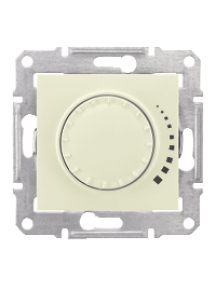 Sedna SDN2200547 - Sedna - 2way rotary pushbutton dimmer - 500VA, without frame beige , Schneider Electric