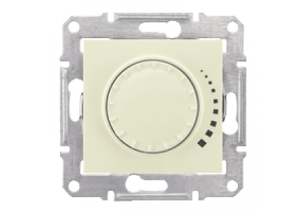 Sedna SDN2200547 - Sedna - 2way rotary pushbutton dimmer - 500VA, without frame beige , Schneider Electric
