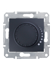 Sedna SDN2200570 - Sedna - 2way rotary pushbutton dimmer - 500VA, without frame graphite , Schneider Electric